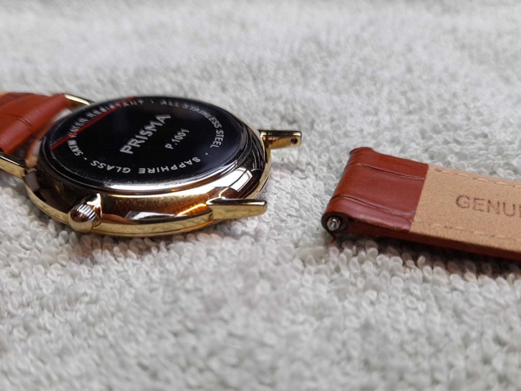 remove leather watch band from watch case