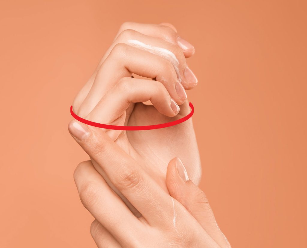 bangle size measure hand