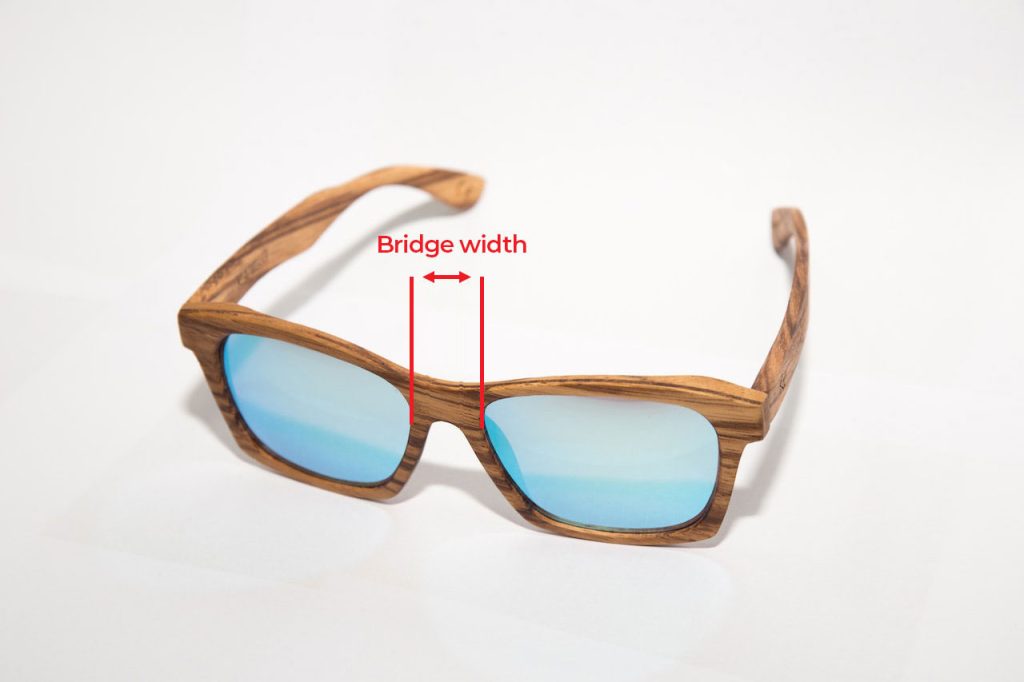 sunglass bridge width size